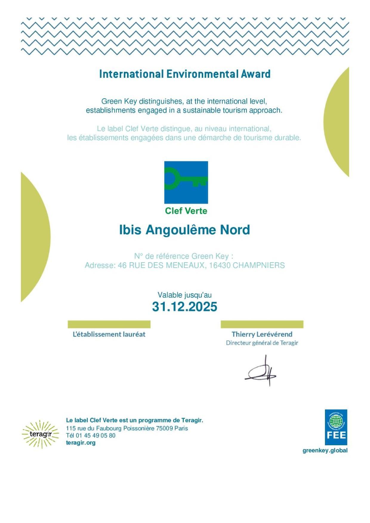 Hotel Ibis Angouleme Nord Champniers  Exterior foto